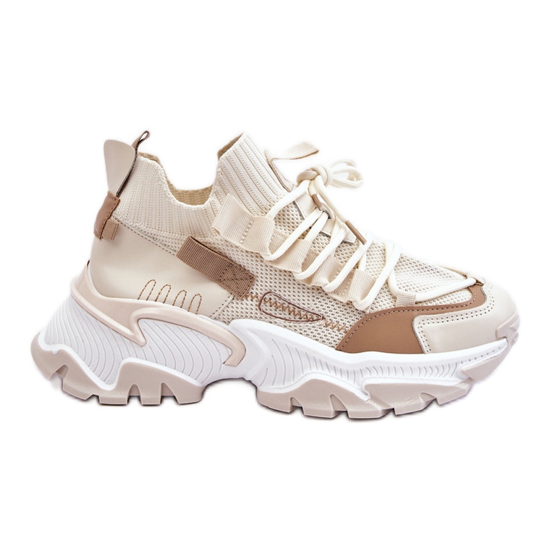 Női zoknis tornacipő Bézs Keaton