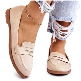 PS1 Kényelmes velúr női naplopók bézs Lucca