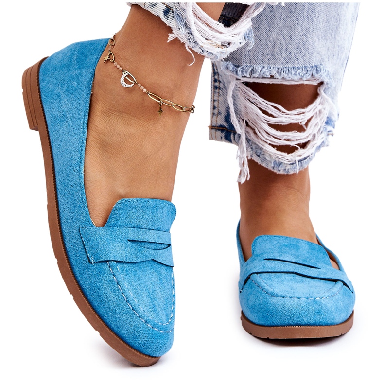 PS1 Kényelmes velúr női naplopók, kék Lucca PS1 Kényelmes velúr női naplopók, kék Lucca