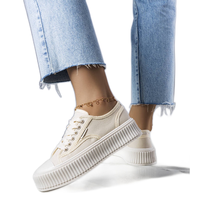 PA1 Connie bézs színű platform tornacipő