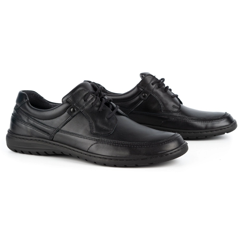 WASAK Férfi alkalmi bőrcipő 0186W fekete