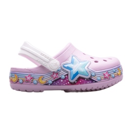 Clumpák CROCS Fl Star Band Clog Kids 207075-6GD rózsaszín Clumpák CROCS Fl Star Band Clog Kids 207075-6GD rózsaszín