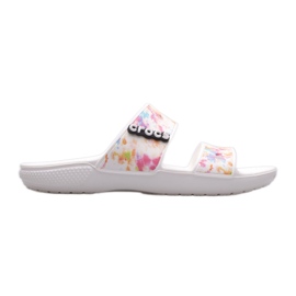 Női papucsok CROCS Classic Tie Dye Graphic 207283-928 fehér sokszínű