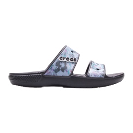 Női papucsok CROCS Classic Tie Dye Graphic 207283-988 fekete sokszínű