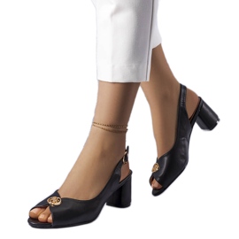 Fekete elegáns Grimard szandál Fekete elegáns Grimard szandál