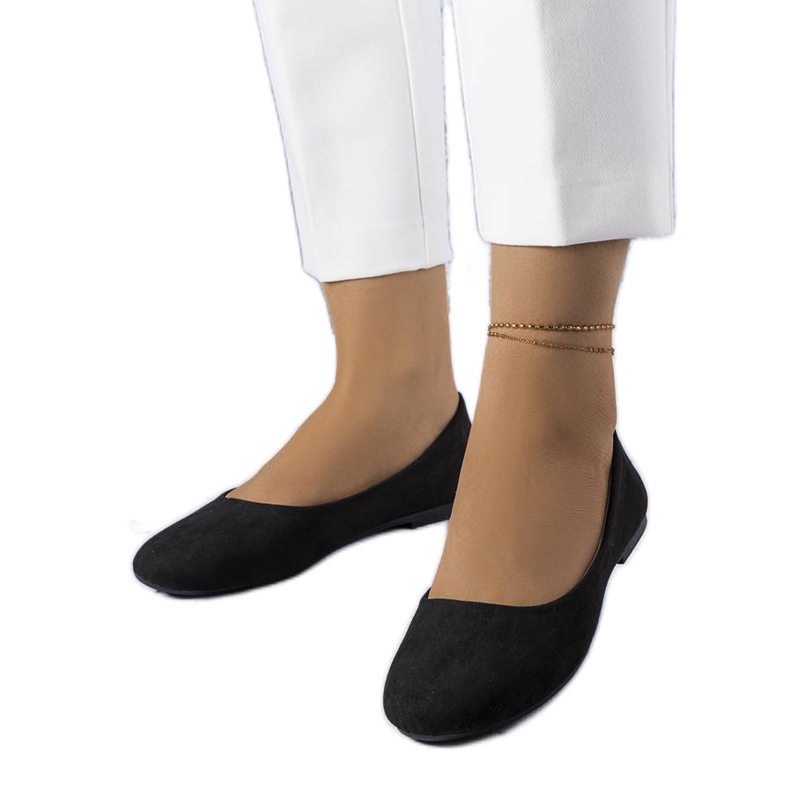 Fekete lapos bőr talpbetétes Lespérance