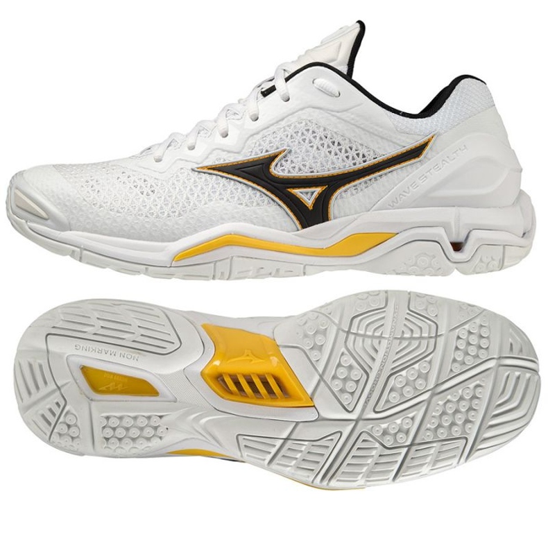Mizuno Wave Stealth VM X1GA180013 kézilabda cipő fehér fehér