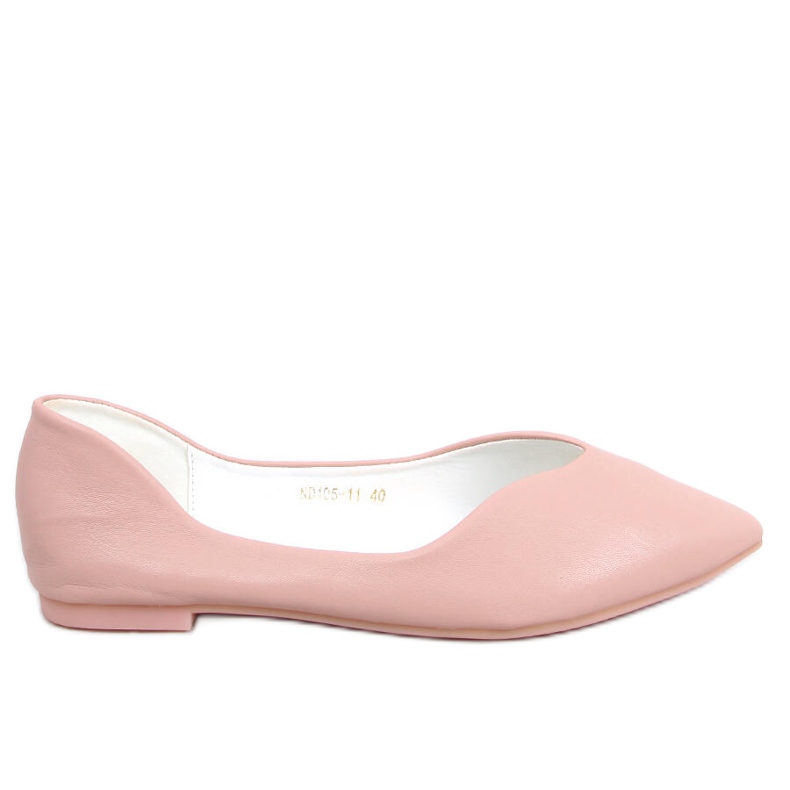 Ayanna Pink Cut Out Ballet Flats rózsaszín