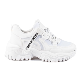 Seastar Shelovet női fehér tornacipő vastag talppal