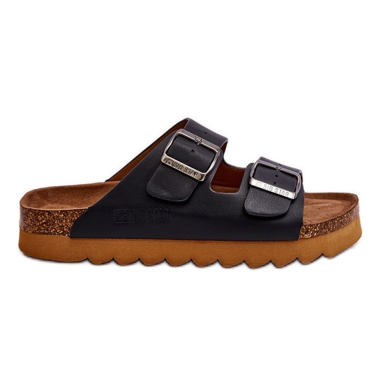 Klasszikus női Big Star papucs LL274477 fekete