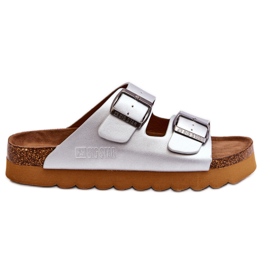 Klasszikus női Big Star papucs LL274476 ezüst