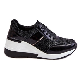 S.Barski Crosby női bőr sneakers fekete