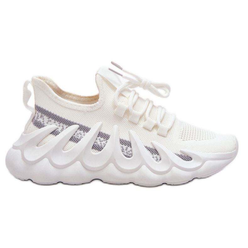 PG1 Női divatos zoknis tornacipő, fehér Daxo