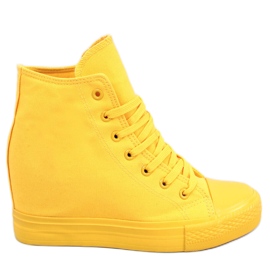 BM Parks Yellow Ankle Wedge tornacipő sárga BM Parks Yellow Ankle Wedge tornacipő sárga
