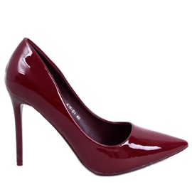 BM Női magassarkú, lakkozott Rutina Wine II Species piros