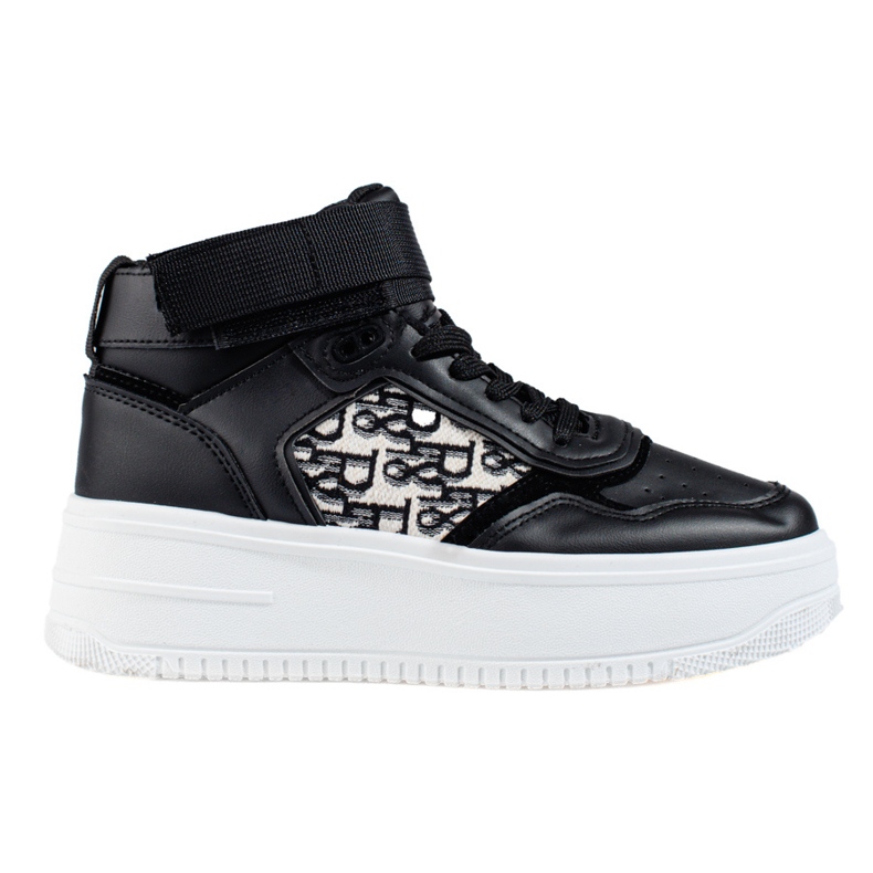 Női Shelovet magas platformú tornacipő fekete