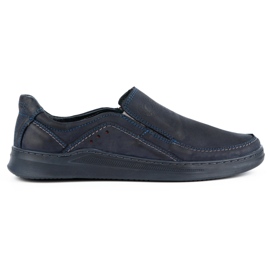 Olivier Férfi bőr bebújós cipő SLIP-ON 216GT sötétkék Olivier Férfi bőr bebújós cipő SLIP-ON 216GT sötétkék