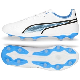 Puma King Match FG/AG M 107257 01 futballcipő fehér fehér Puma King Match FG/AG M 107257 01 futballcipő fehér fehér