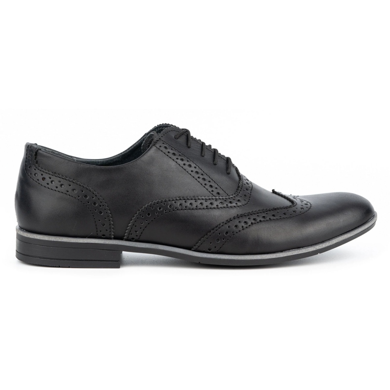 Olivier Bőr formális cipő Brogues 306GT fekete Olivier Bőr formális cipő Brogues 306GT fekete