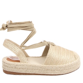 BM Seila Gold espadrilles női szandál aranysárga BM Seila Gold espadrilles női szandál aranysárga
