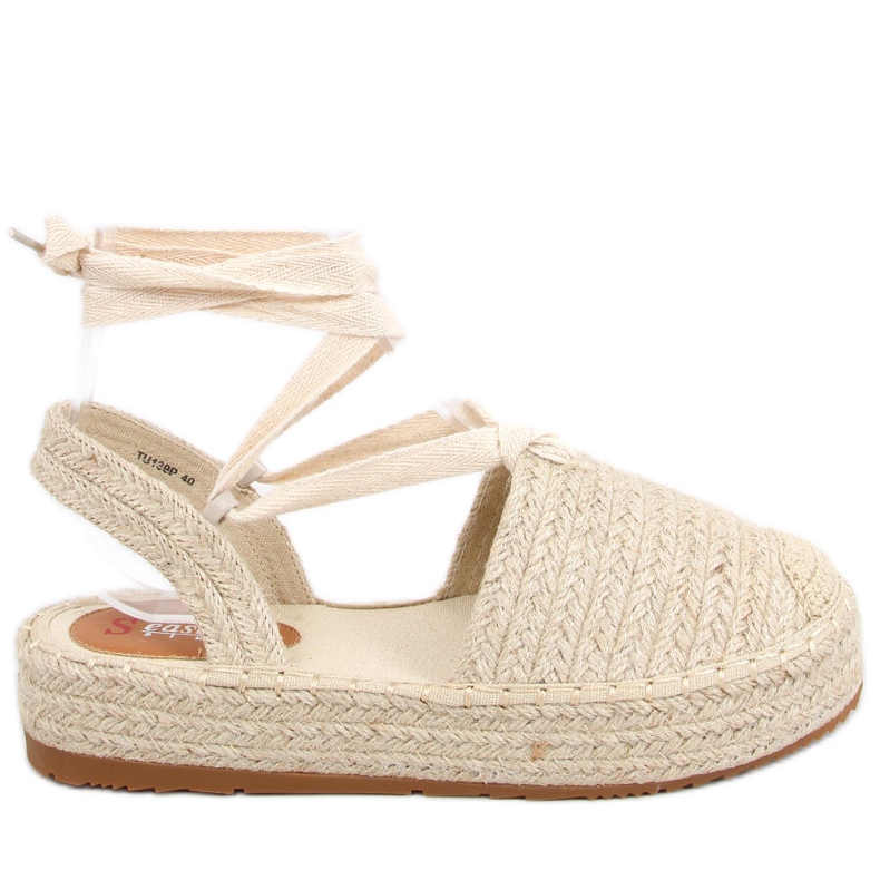 Női espadrill szandál Seila Beige bézs