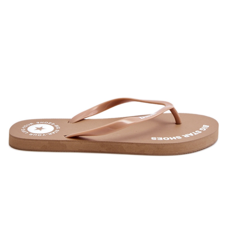 Kényelmes Big Star Flip Flop LL274796 bézs