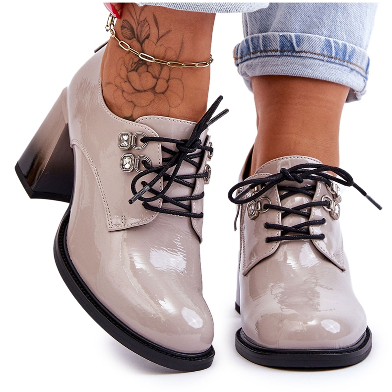 S.Barski Divatos magassarkú világosszürke Darren