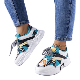 Delois női kék tornacipő fehér