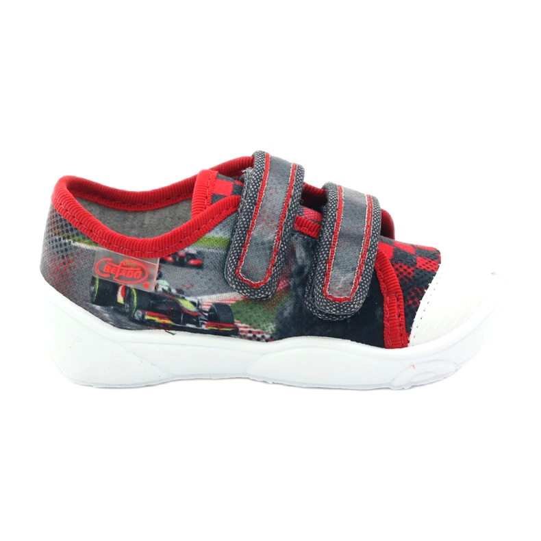 Befado gyermekcipő, cipő, papucs 907p093 piros szürke