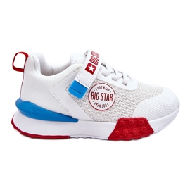 Alacsony gyermek sportcipő Memory Foam System Big Star LL374213 fehér Alacsony gyermek sportcipő Memory Foam System Big Star LL374213 fehér