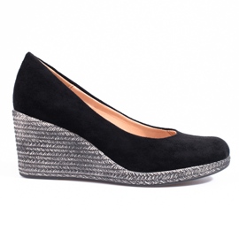 W. Potocki Női fekete ékpumpák Potocki