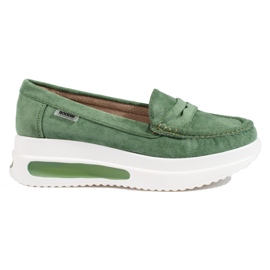 Női Shelovet zöld cipó vastag talppal