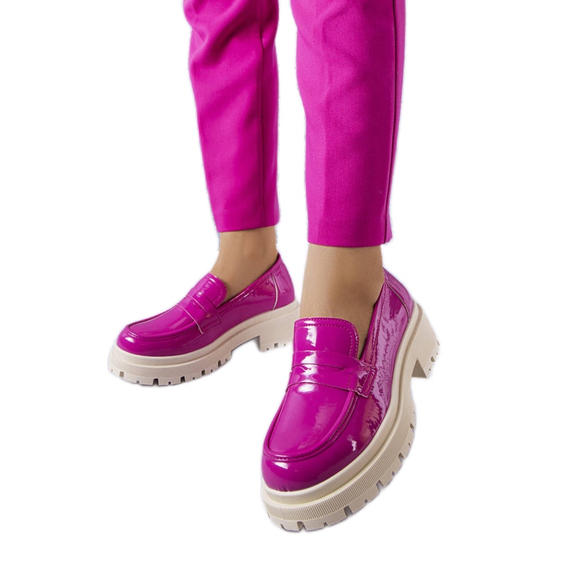 Phaneuf rózsaszín lakkbőr cipő