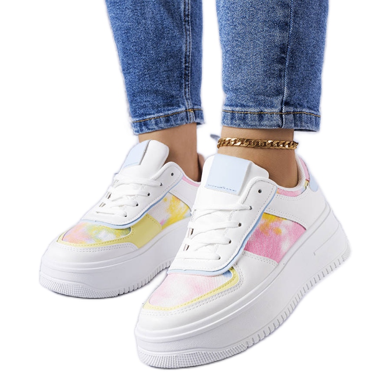 A márka fehér és kék platformcipői Heloise A márka fehér és kék platformcipői Heloise