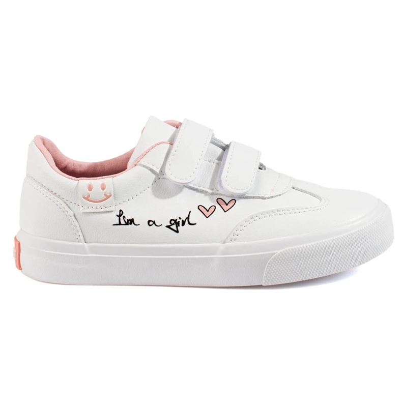 W. Potocki Tépőzáras sportcipő lányoknak Potocki fehér