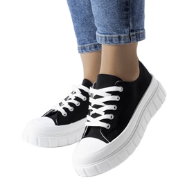 Bellemare fekete platform tornacipő