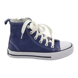 American Club Gyerek cipők a kék amerikai cipzáron American Club Gyerek cipők a kék amerikai cipzáron