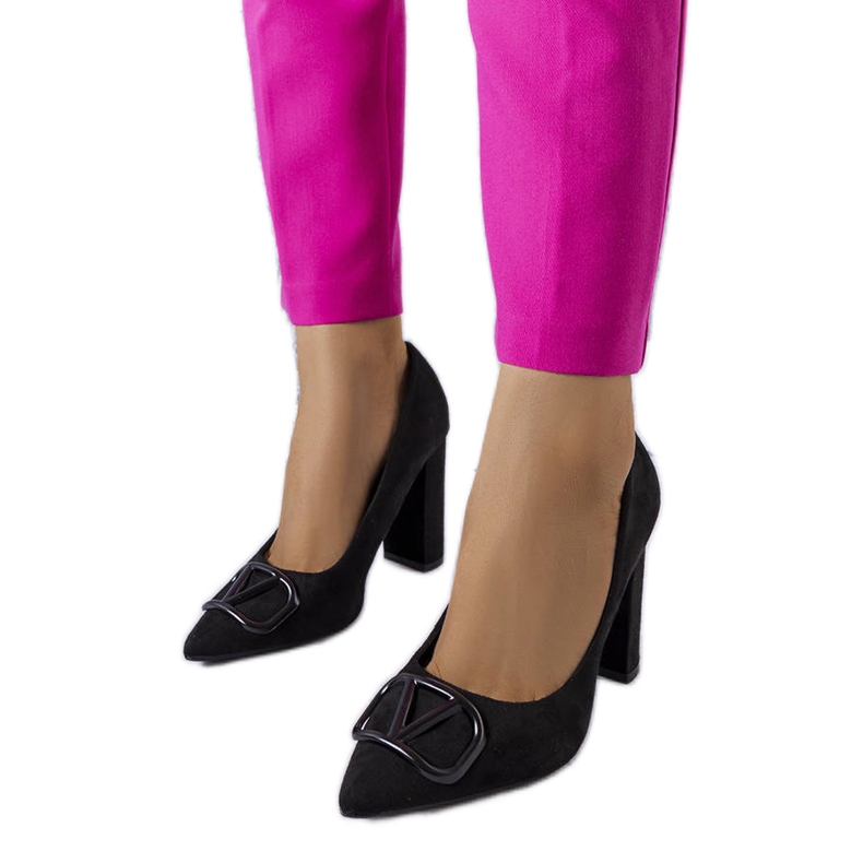 Vinceza Fekete elegáns pumpák a Vincezától