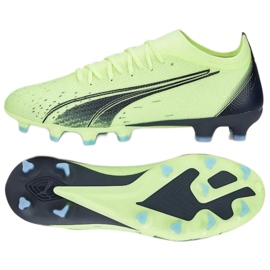 Puma Ultra Match FG/MG M 106900 01 futballcipő akvamarin zöld