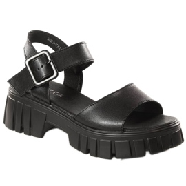 Platform szandál Vinceza W JAN196A fekete