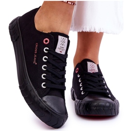 Klasszikus női tornacipő Cross Jeans LL2R4051 fekete