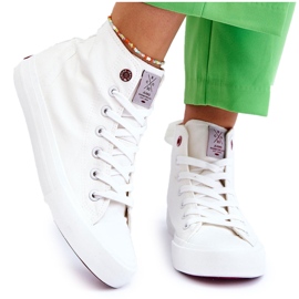 Női klasszikus High Sneakers Cross Jeans LL2R4086C fehér