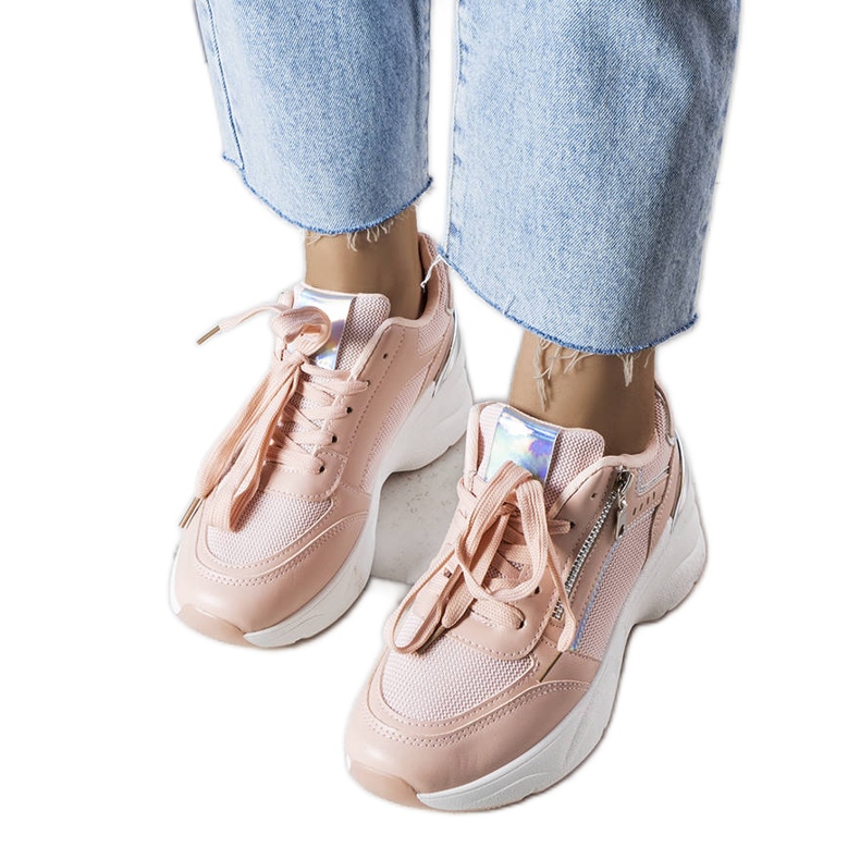 Stacey rózsaszín wedge tornacipő