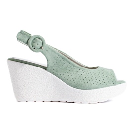 Női Shelovet zöld ékszandál