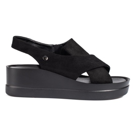 Női Shelovet fekete ékszandál