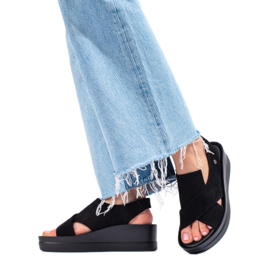 Női Shelovet fekete ékszandál