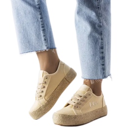 Lee Cooper LCW-23-31-1795L bézs espadrillák