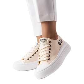 Lee Cooper LCW-23-44-1626L bézs színű tornacipő
