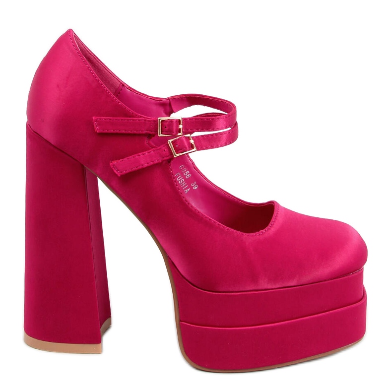 BM Prandi Fuchsia szatén platformos szivattyúk rózsaszín BM Prandi Fuchsia szatén platformos szivattyúk rózsaszín