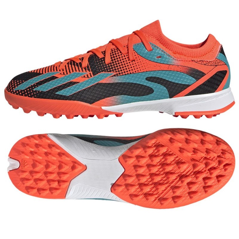 Adidas X Speedportal Messi.3 Tf Jr GZ5141 futballcipő narancssárga narancs és vörös